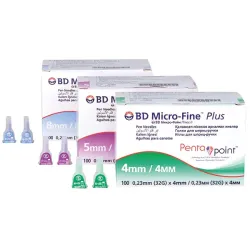 BD Micro-Fine  Pennaalden 0,25 mm (31 G) x 8 mm